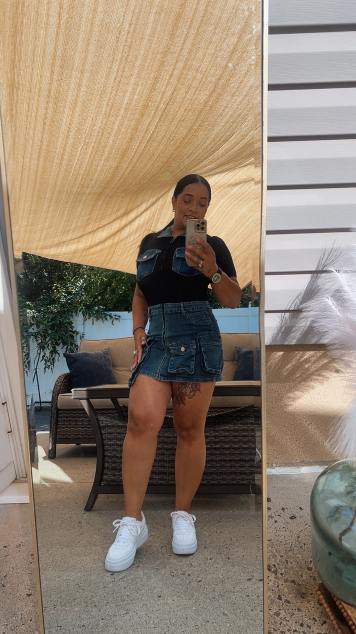 Denim Cargo Dress