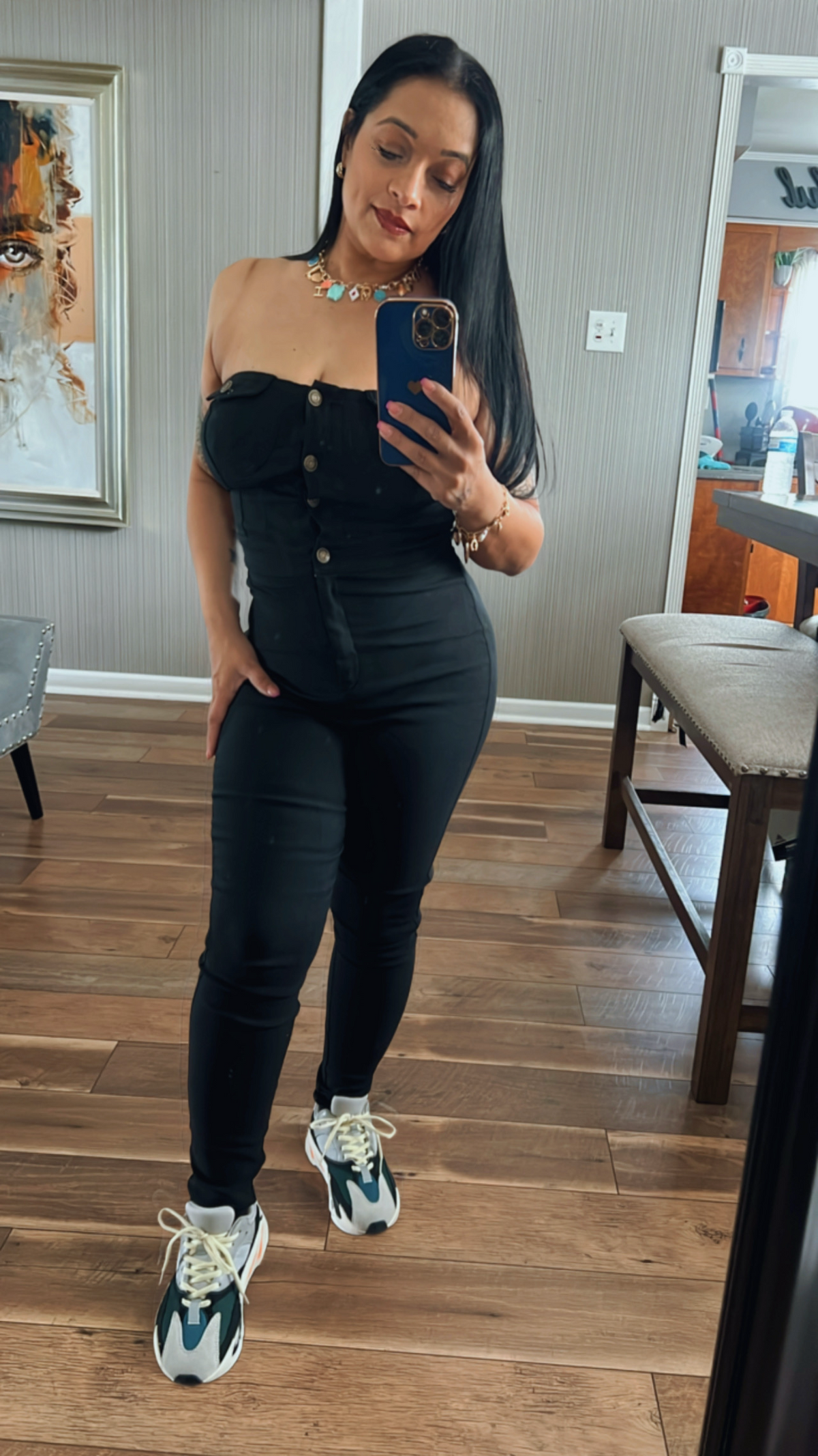 Tube Denim Jumper