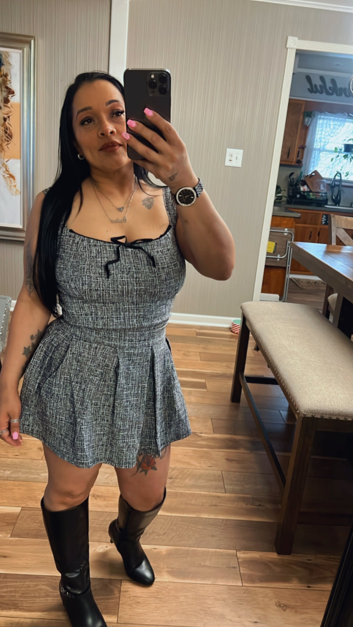 Tweed Skort Set