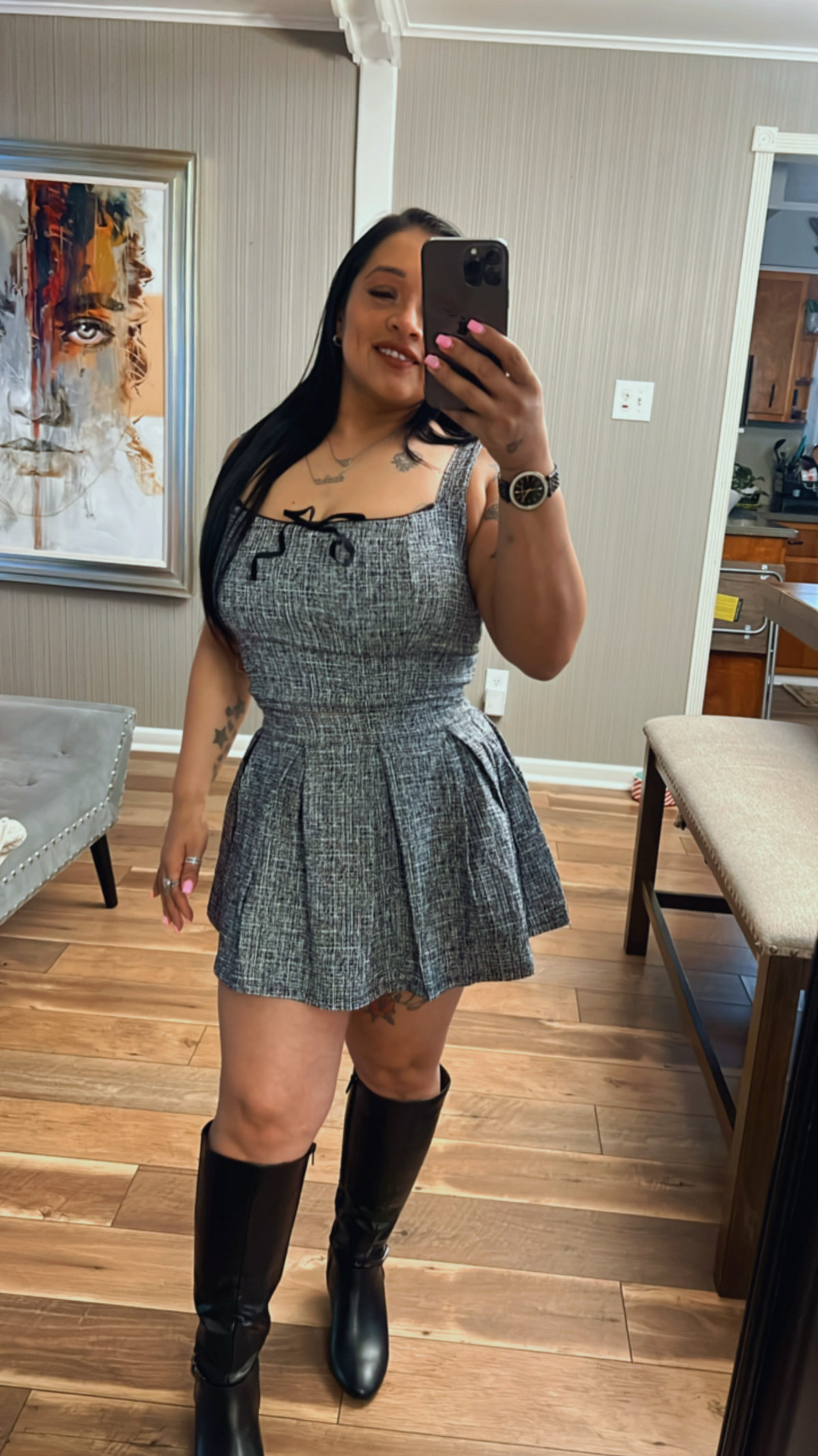 Tweed Skort Set