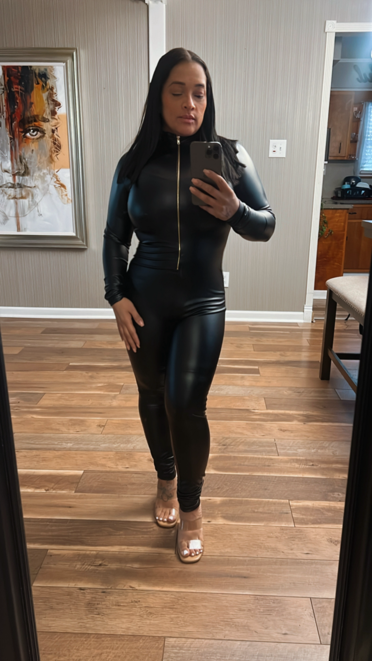 Solid Leather Jumper