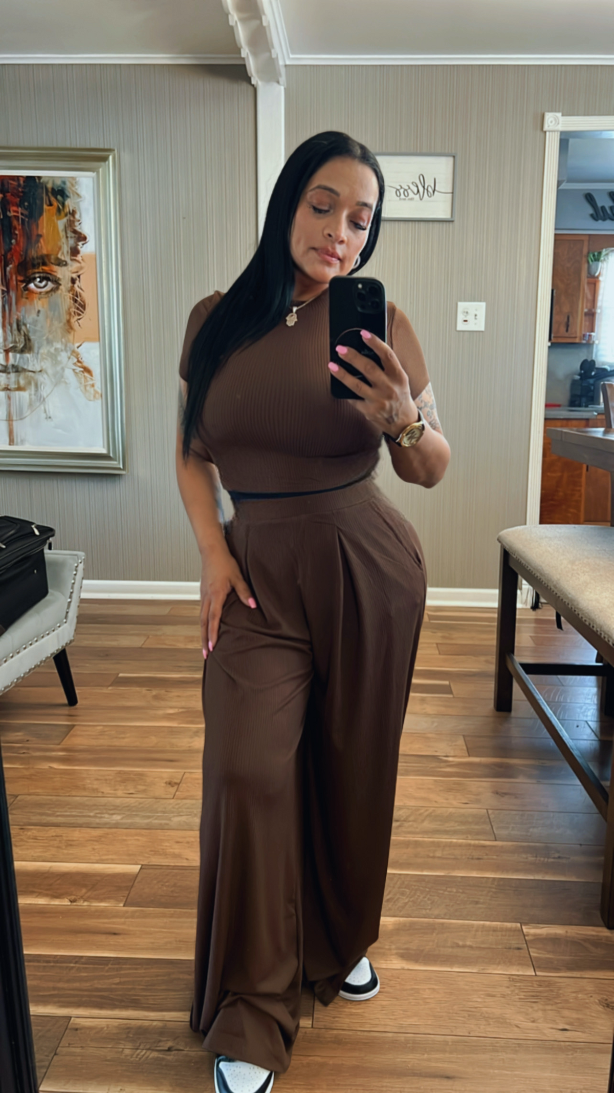 Extra wide pants set